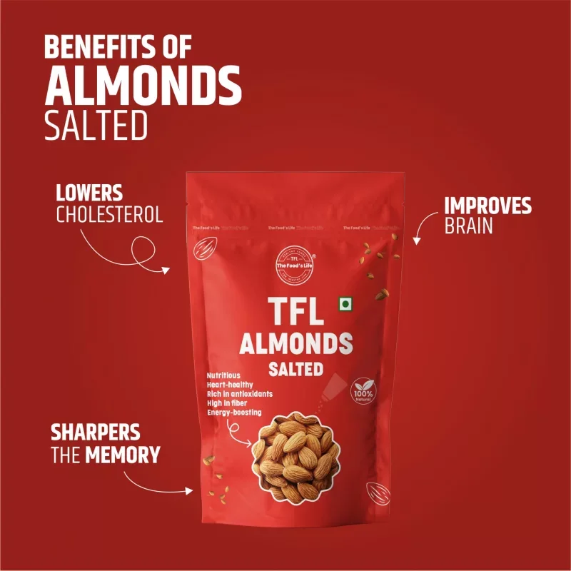Salted Almonds 400 gm — view 3