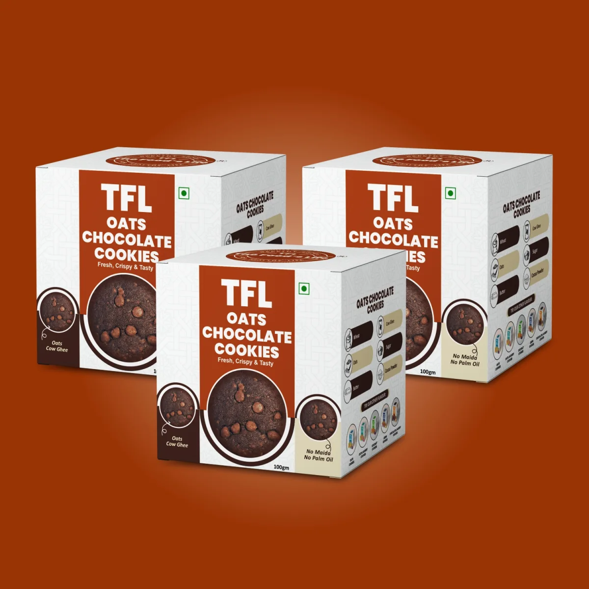 Chocolate Cookies Pack of 3 (100gm x 3)