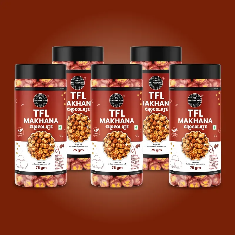 Chocolate Makhana 75g (Pack of 5) – Sweet Fox Nuts Value Pack