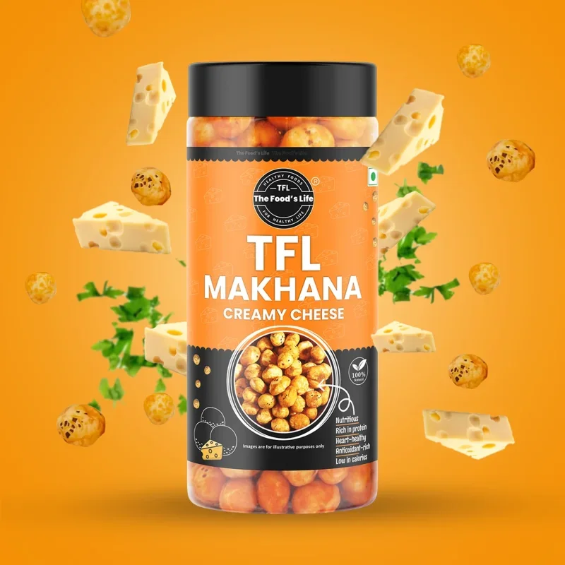 Creamy Cheese Makhana 75g – Cheesy Flavoured Fox Nuts — view 2