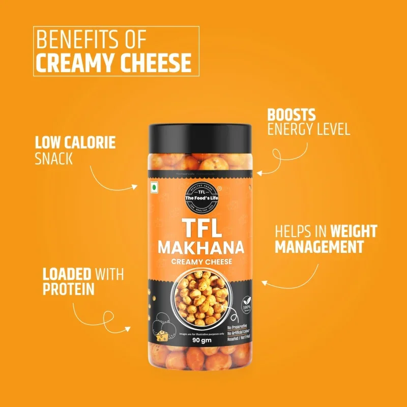 Creamy Cheese Makhana 75g – Cheesy Flavoured Fox Nuts — view 3