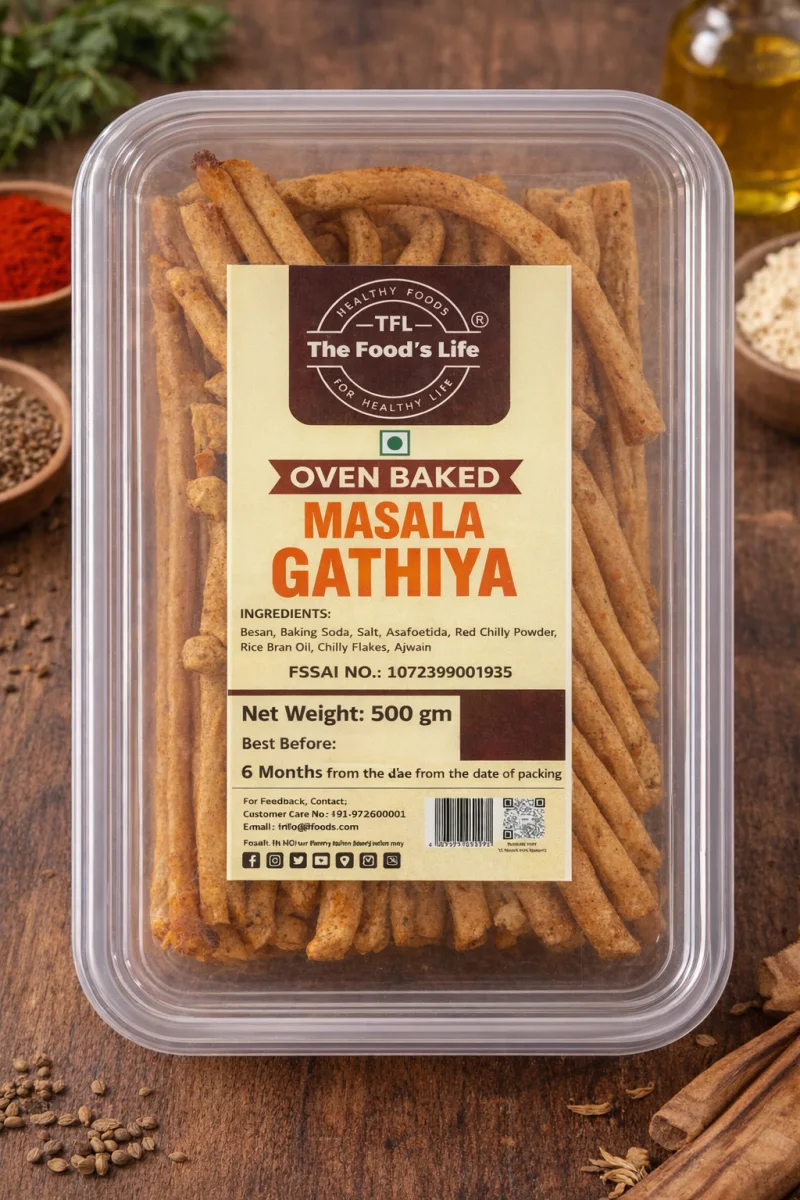 Oven Baked Masala Gathiya 500 gm — view 2