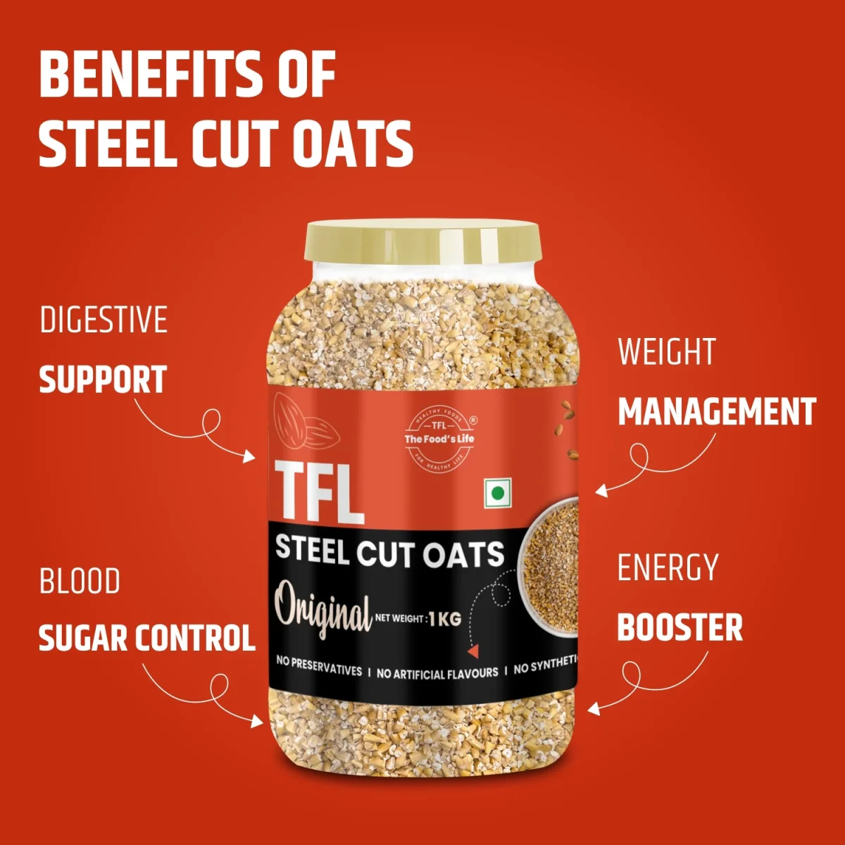 Steel Cut Oats 1kg — view 3