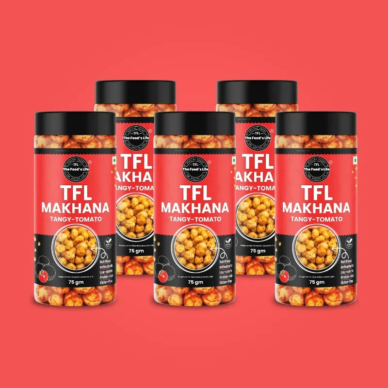 Tomato Makhana 75g (Pack of 5) – Flavoured Fox Nuts Value Pack